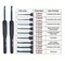 9Pcs Blue Stainless Steel Crochet Hook Set – Soft Grip Ergonomic Handles for Amigurumi, Yarn Craft & DIY – Beginner Knitting Needles Kit – Christmas Holiday Gift